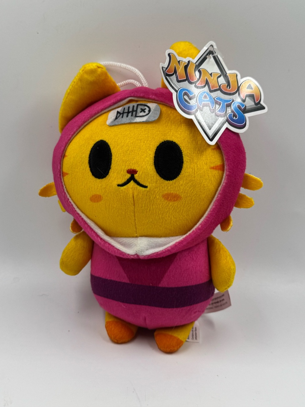 NWT Good Stuff Ninja Cat Plush 8" Orange Tabby Pink Outfit (Not Removable)